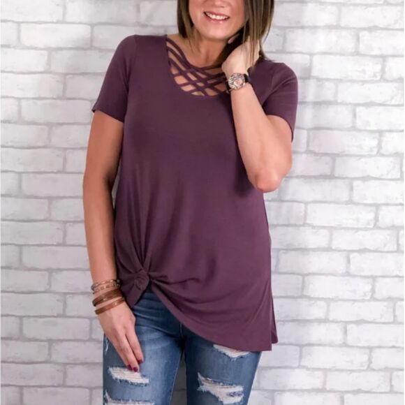 BRAND NEW ZENANA PREMIUM LONG  WOMEN"S SHORT SLEEVE T-SHIRT - Picture 1 of 13